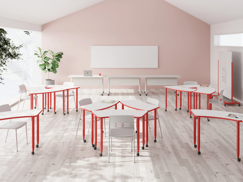 TOPC Mobile Training Tables Modular Office Furniture For Training Room