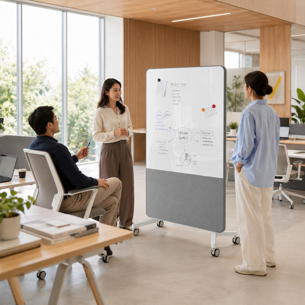 Office Standing White Board Partition