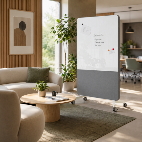 Office Standing White Board Partition
