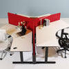 Triple Motorized Corner Sit Stand Desk L Shaped Standing D - TFT Office Trend