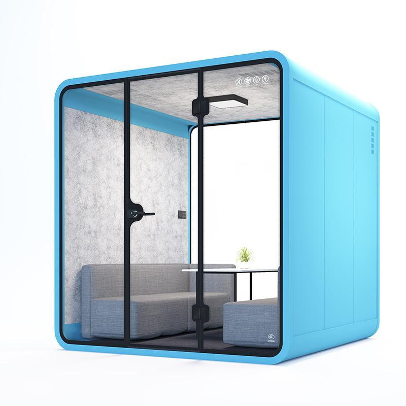 Rounded Meeting Office Phone Booth Plus - TFT Office Trend