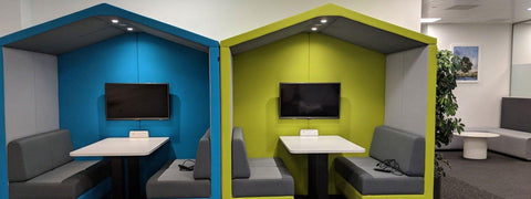 Open and Closed Office Meeting Pods - TFT Office Trend