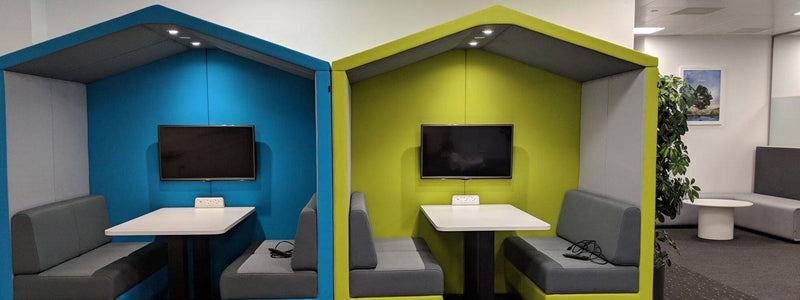 Open and Closed Office Meeting Pods - TFT Office Trend